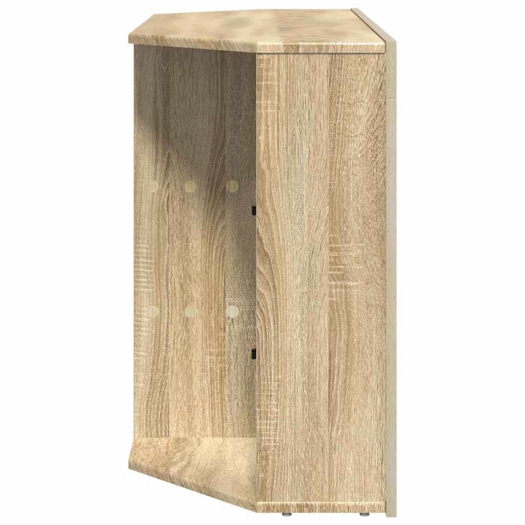 Sarok LED TV szekrény Sonoma tölgy 100x40x68cm Faanyag