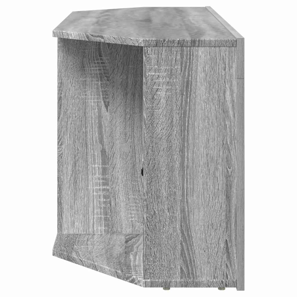 Sarok LED TV szekrény 100 x 40 x 50 cm Szürke Sonoma Szerelt Fa