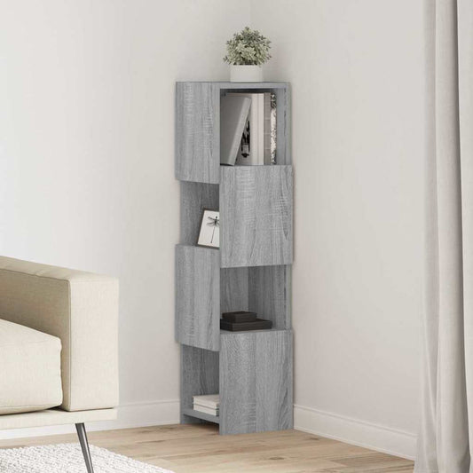 Sarokszekrény Szürke Sonoma 25,5x25x102cm Faanyag