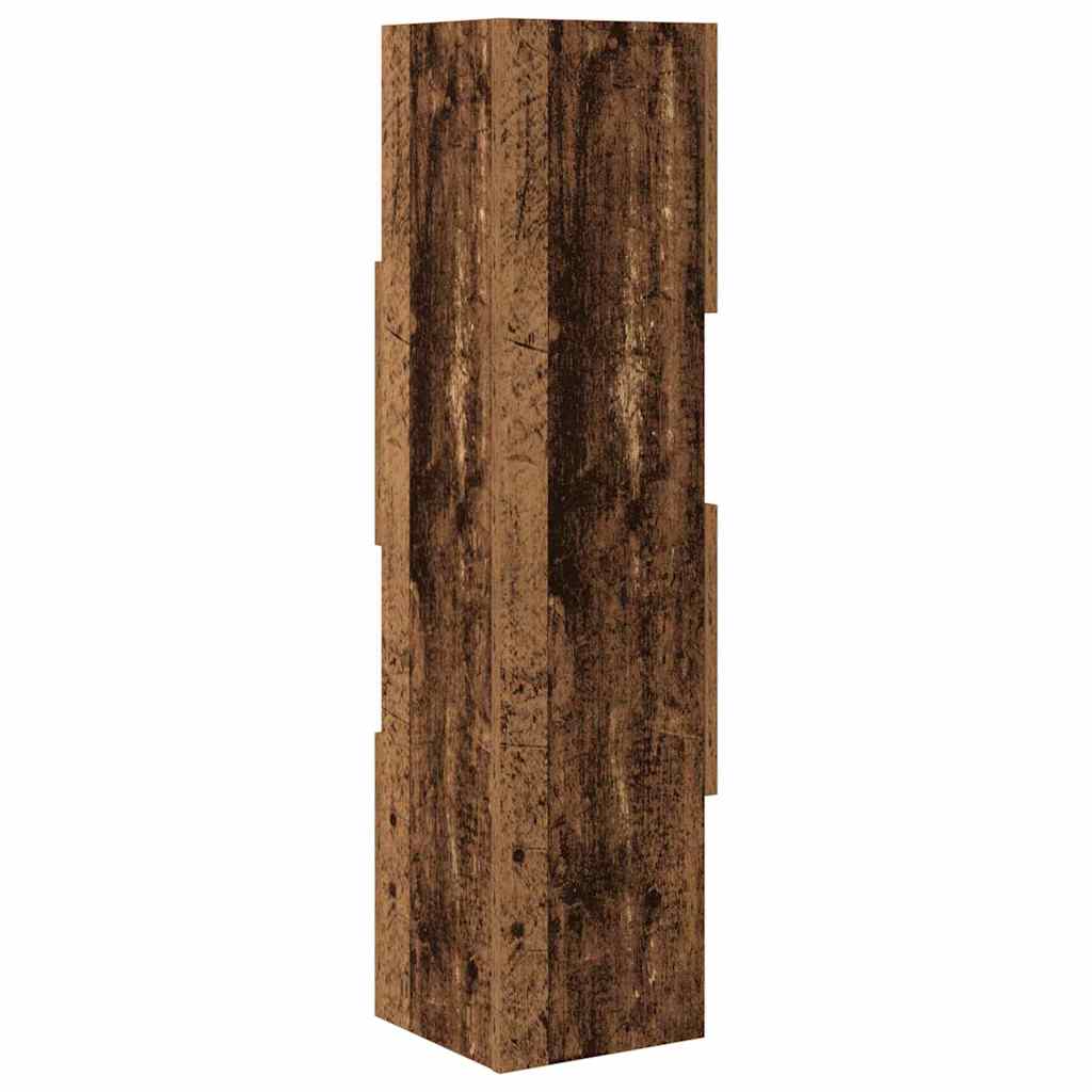 Sarokszekrény 25,5x25x102cm Szerelt Fa Öreg fa