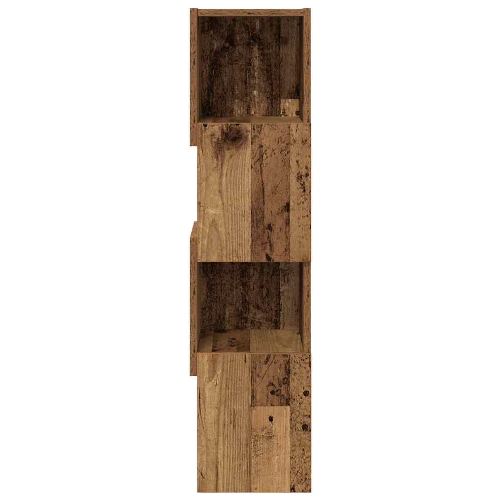 Sarokszekrény 25,5x25x102cm Szerelt Fa Öreg fa