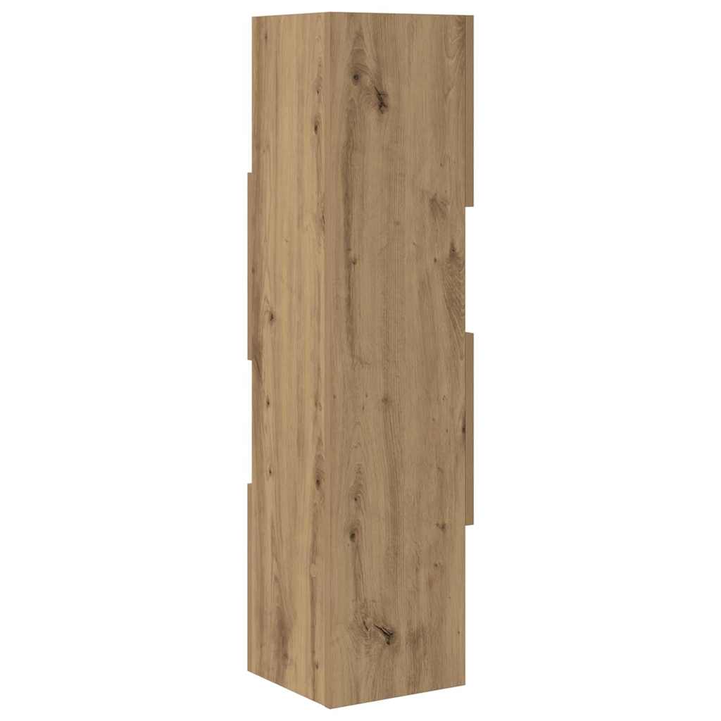 Sarokszekrény 25,5x25x102cm Szerelt Fa Artisan tölgy