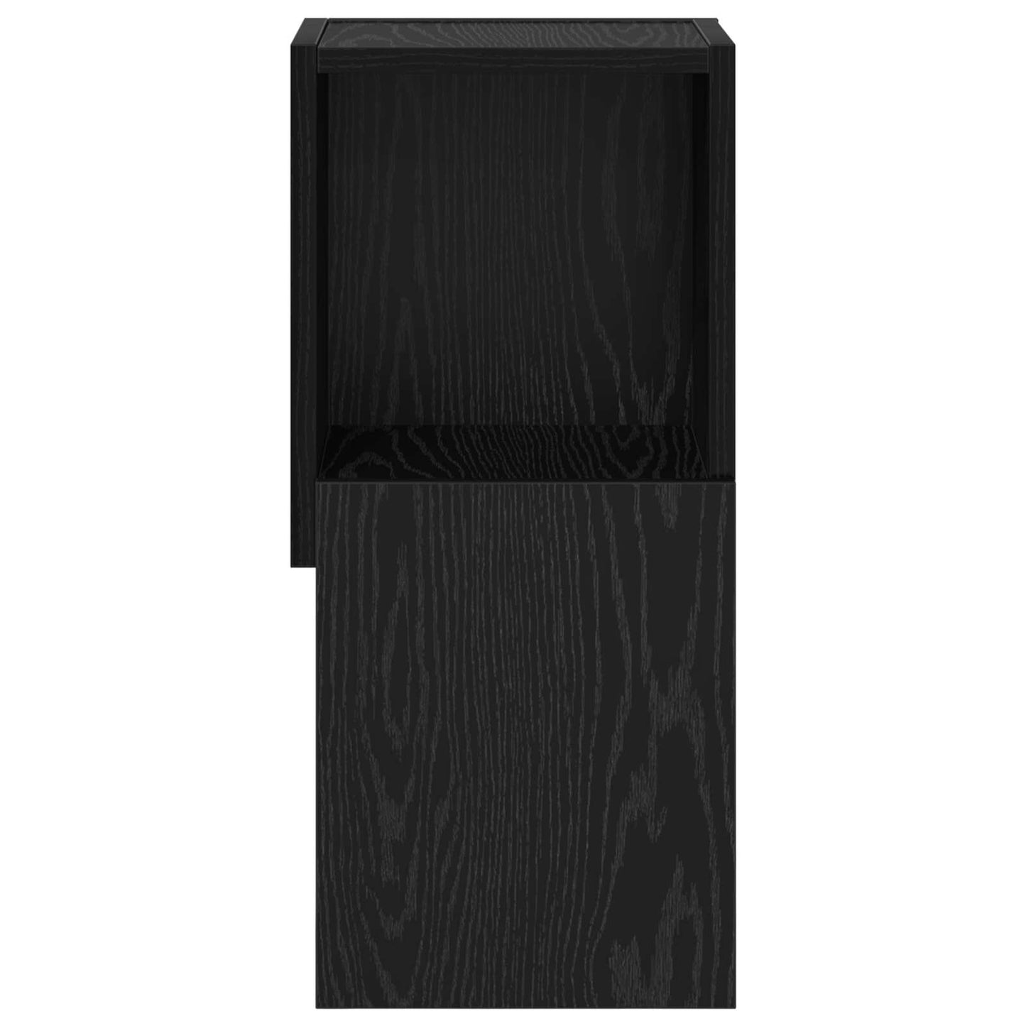 Sarokszekrény 25,5x25x55cm Szerelt Fa Fekete tölgy