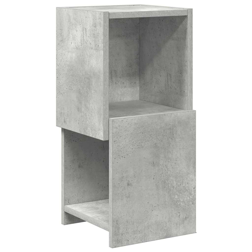 Sarokszekrény 25,5x25x55cm Szerelt Fa Beton Szürke
