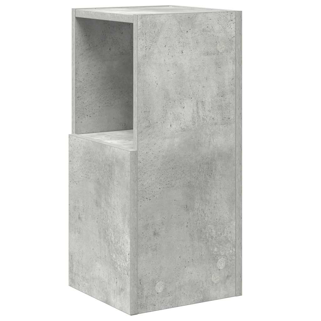 Sarokszekrény 25,5x25x55cm Szerelt Fa Beton Szürke
