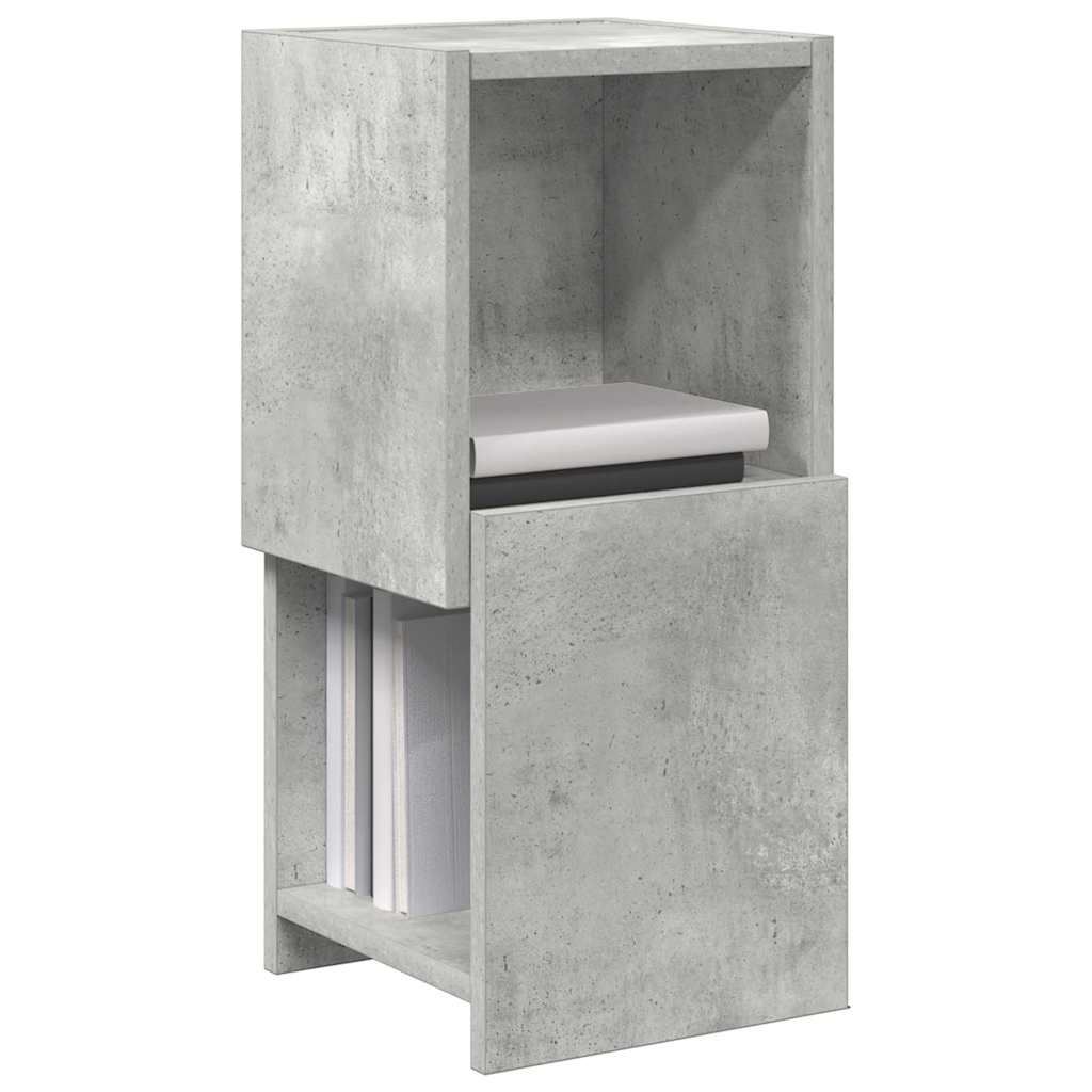 Sarokszekrény 25,5x25x55cm Szerelt Fa Beton Szürke