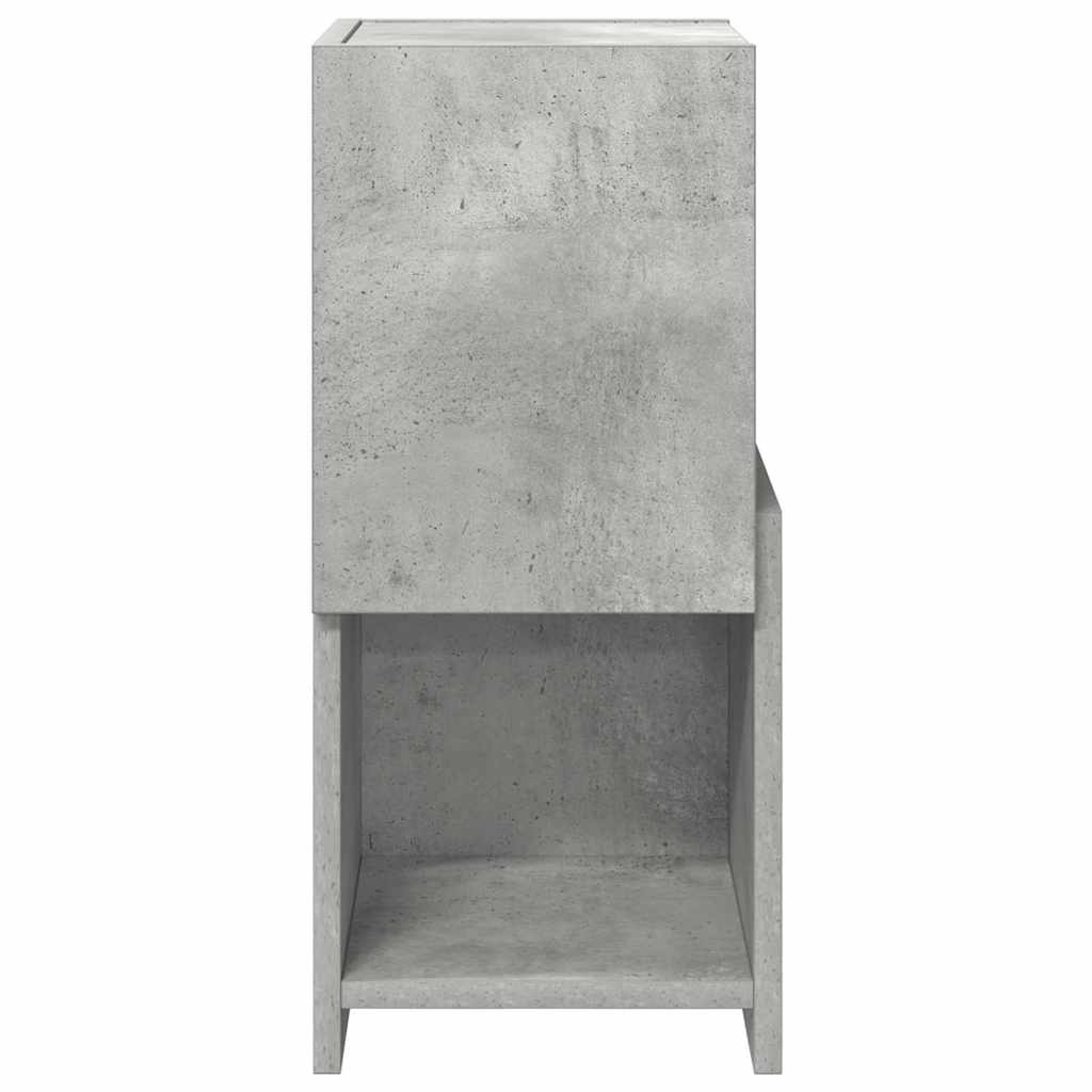 Sarokszekrény 25,5x25x55cm Szerelt Fa Beton Szürke