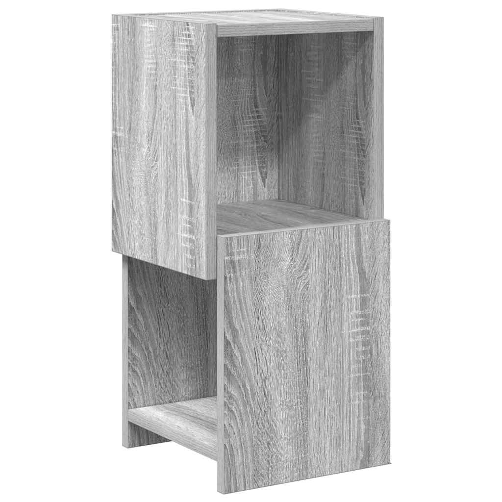 Sarokszekrény 25,5x25x55cm Szerelt Fa Szürke Sonoma