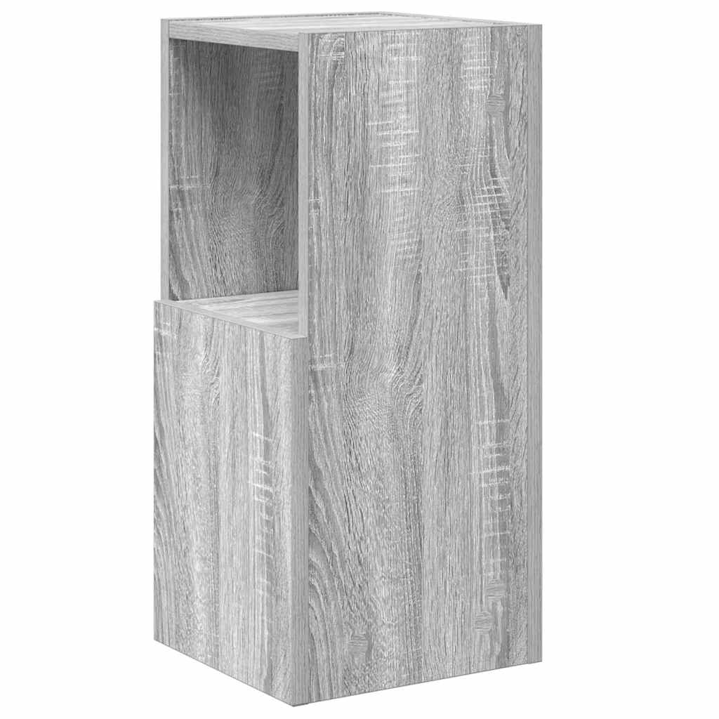 Sarokszekrény 25,5x25x55cm Szerelt Fa Szürke Sonoma