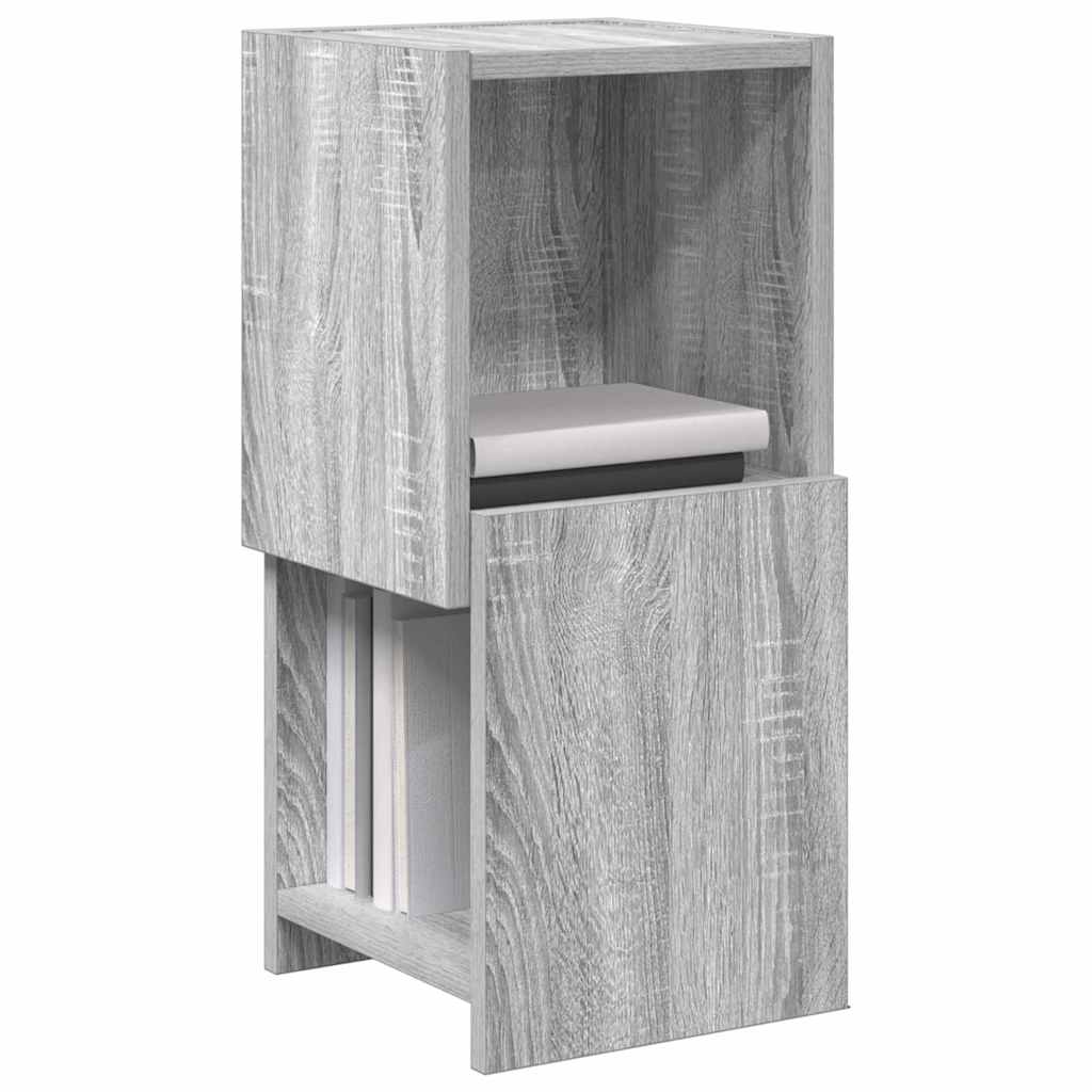Sarokszekrény 25,5x25x55cm Szerelt Fa Szürke Sonoma