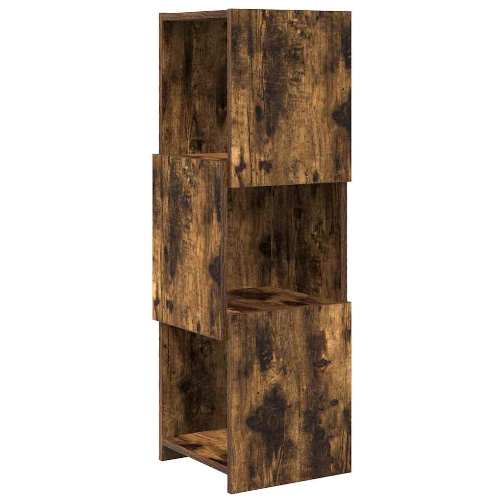 Sarokszekrény 30,5x30x95cm Szerelt Fa Füstölt tölgy