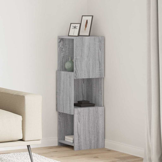 Sarokszekrény Szürke Sonoma 30,5x30x95cm Faanyag