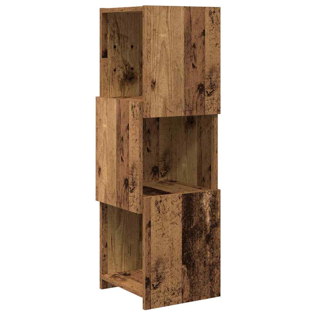 Sarokszekrény 30,5x30x95cm Szerelt Fa Öreg fa