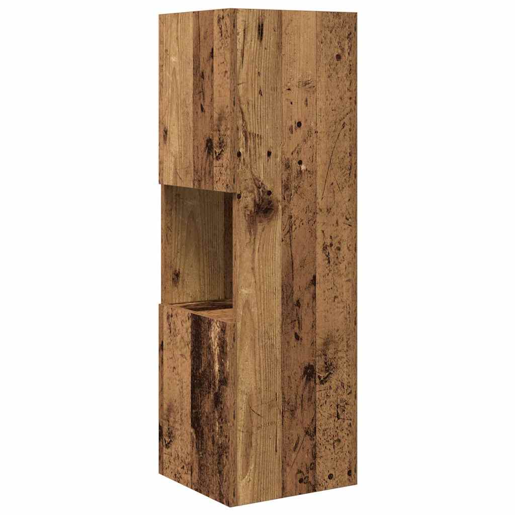 Sarokszekrény 30,5x30x95cm Szerelt Fa Öreg fa
