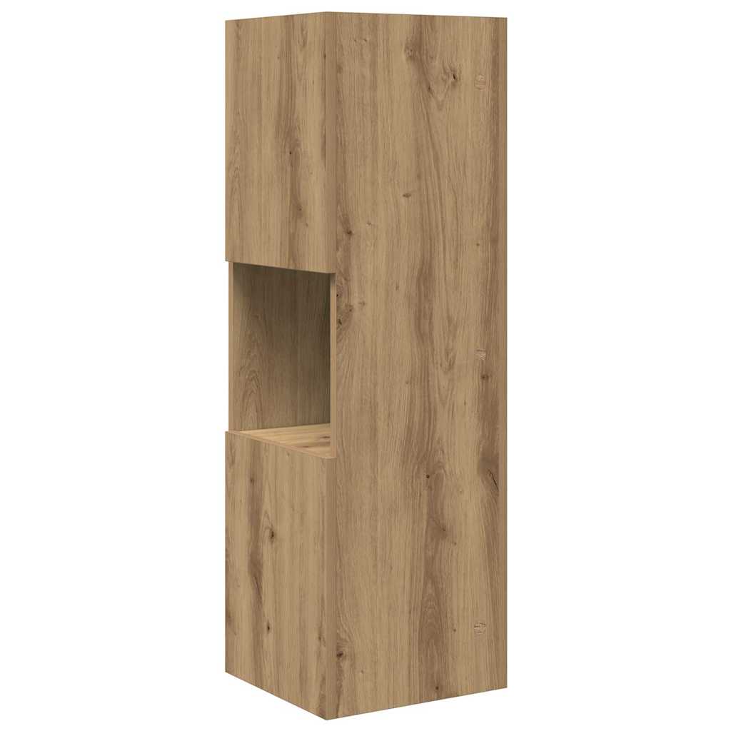 Sarokszekrény 30,5x30x95cm Szerelt Fa Artisan tölgy