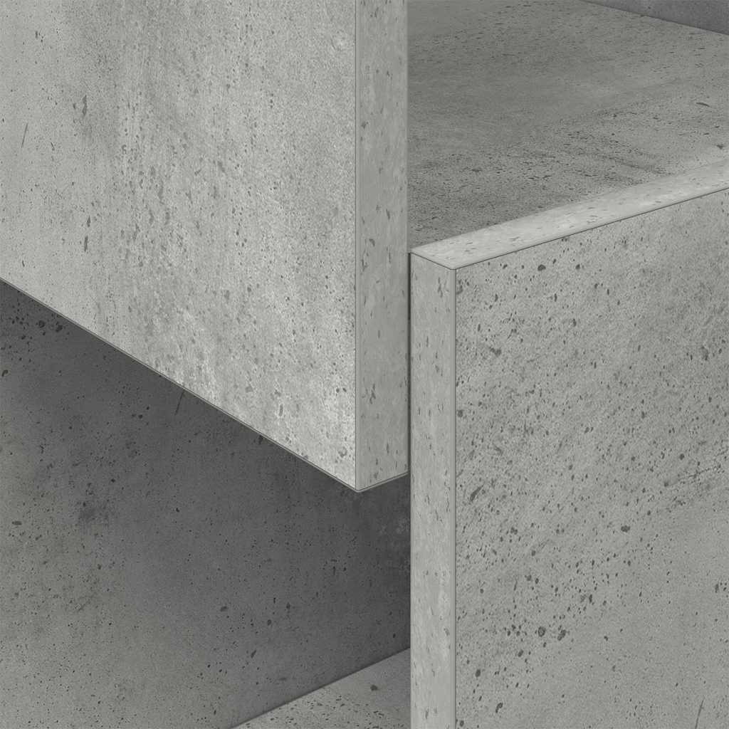 Sarokszekrény 30,5x30x65cm Szerelt Fa Beton Szürke