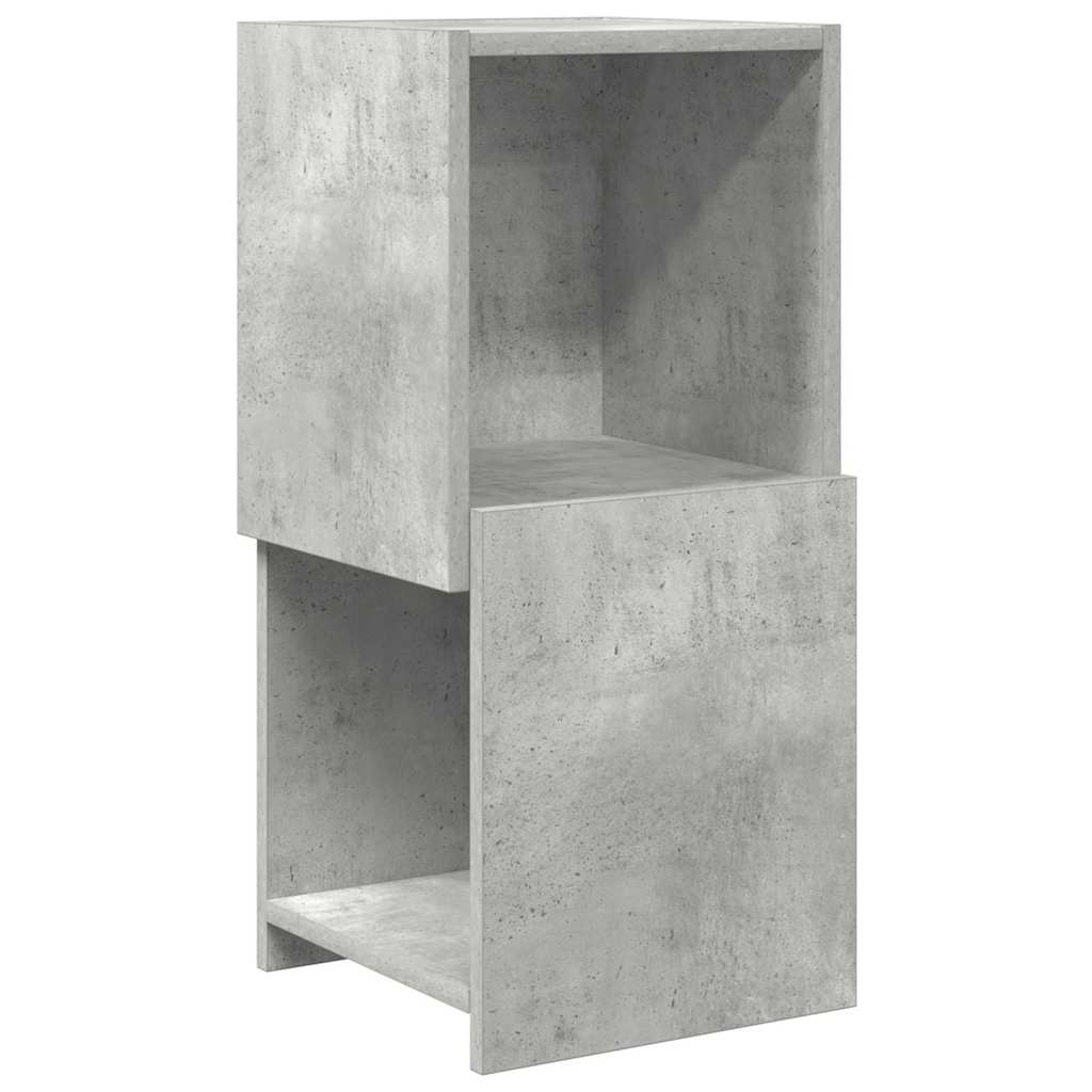 Sarokszekrény 30,5x30x65cm Szerelt Fa Beton Szürke