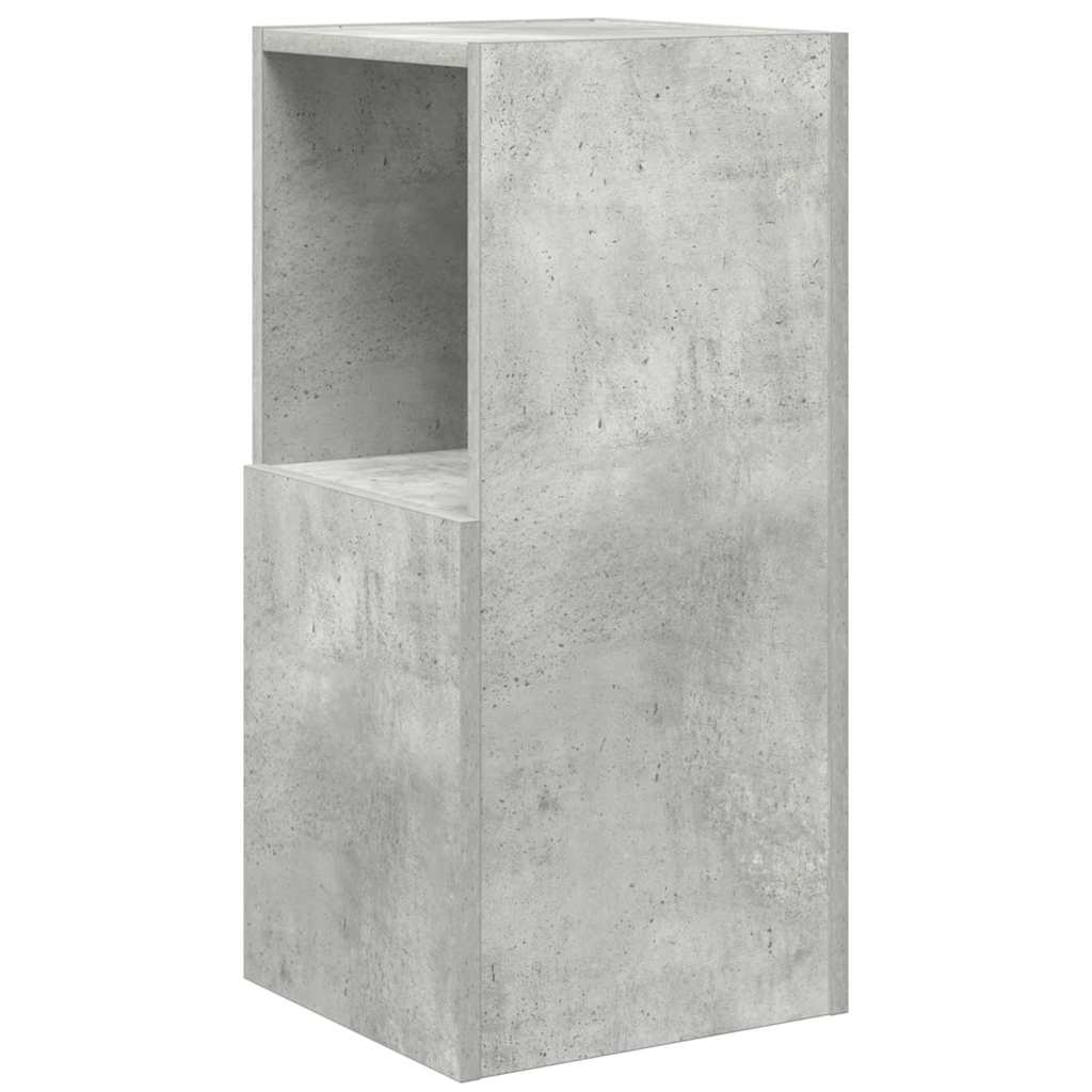 Sarokszekrény 30,5x30x65cm Szerelt Fa Beton Szürke