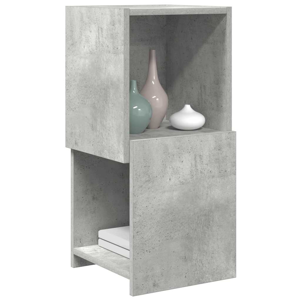 Sarokszekrény 30,5x30x65cm Szerelt Fa Beton Szürke