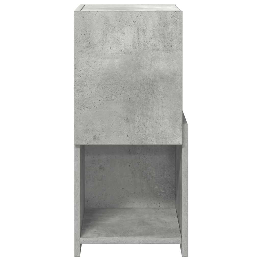 Sarokszekrény 30,5x30x65cm Szerelt Fa Beton Szürke
