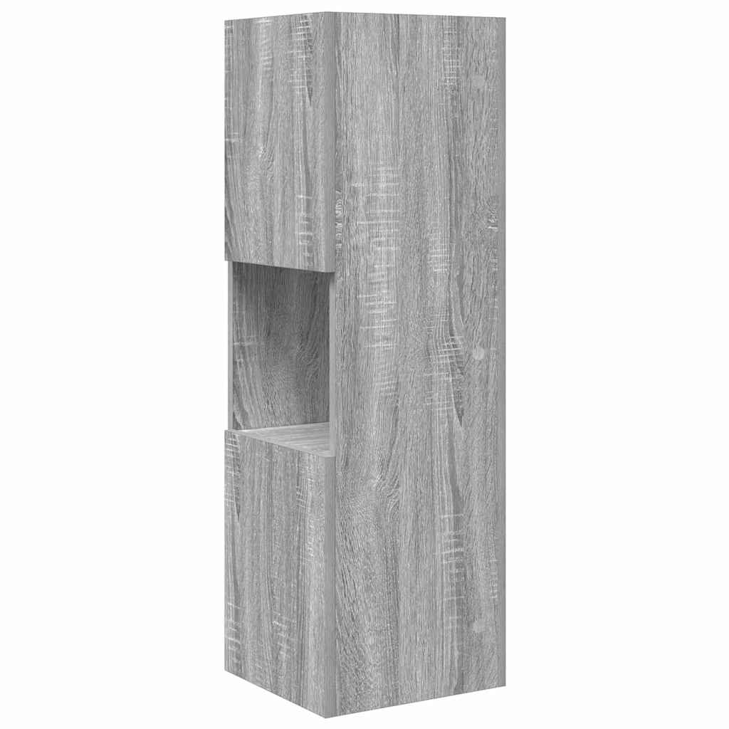Sarokszekrény 30,5x30x65cm Szerelt Fa Szürke Sonoma