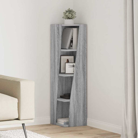 Sarokszekrény Szürke Sonoma 27,5x27x102cm Faanyag