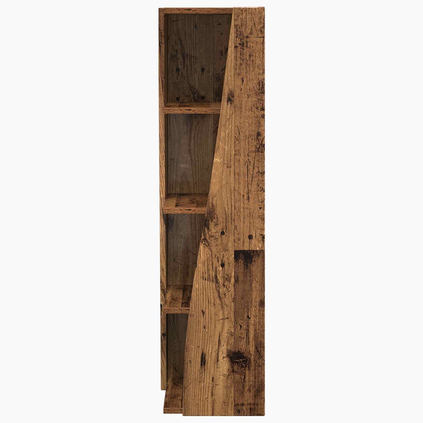Sarokszekrény 27,5x27x102cm Szerelt Fa Öreg fa