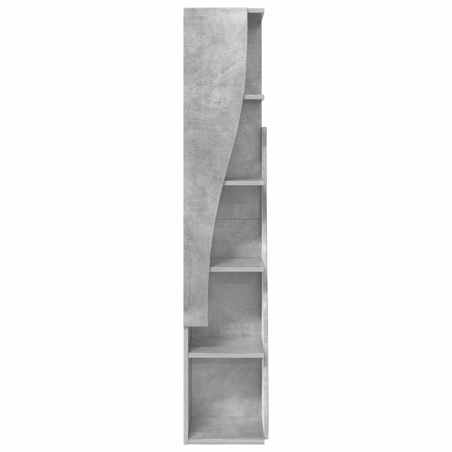 Sarokszekrény 27,5x27x140cm Szerelt Fa Beton Szürke