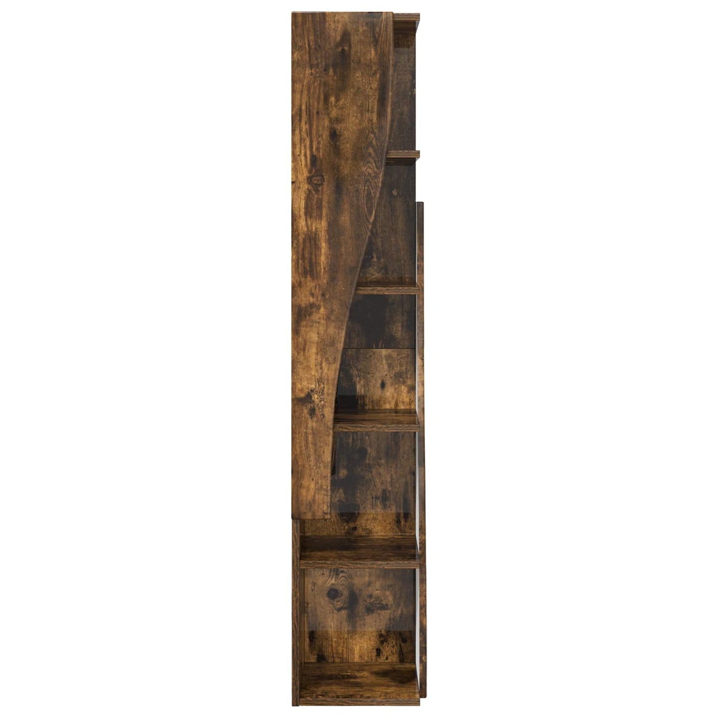 Sarokszekrény 27,5x27x140cm Szerelt Fa Füstölt tölgy
