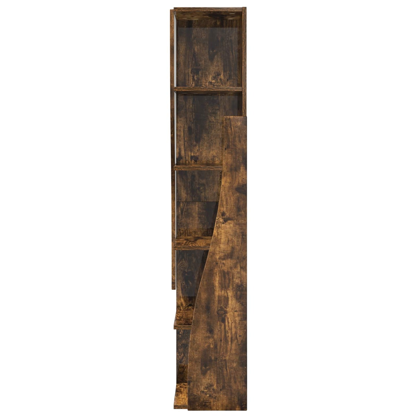 Sarokszekrény 27,5x27x140cm Szerelt Fa Füstölt tölgy