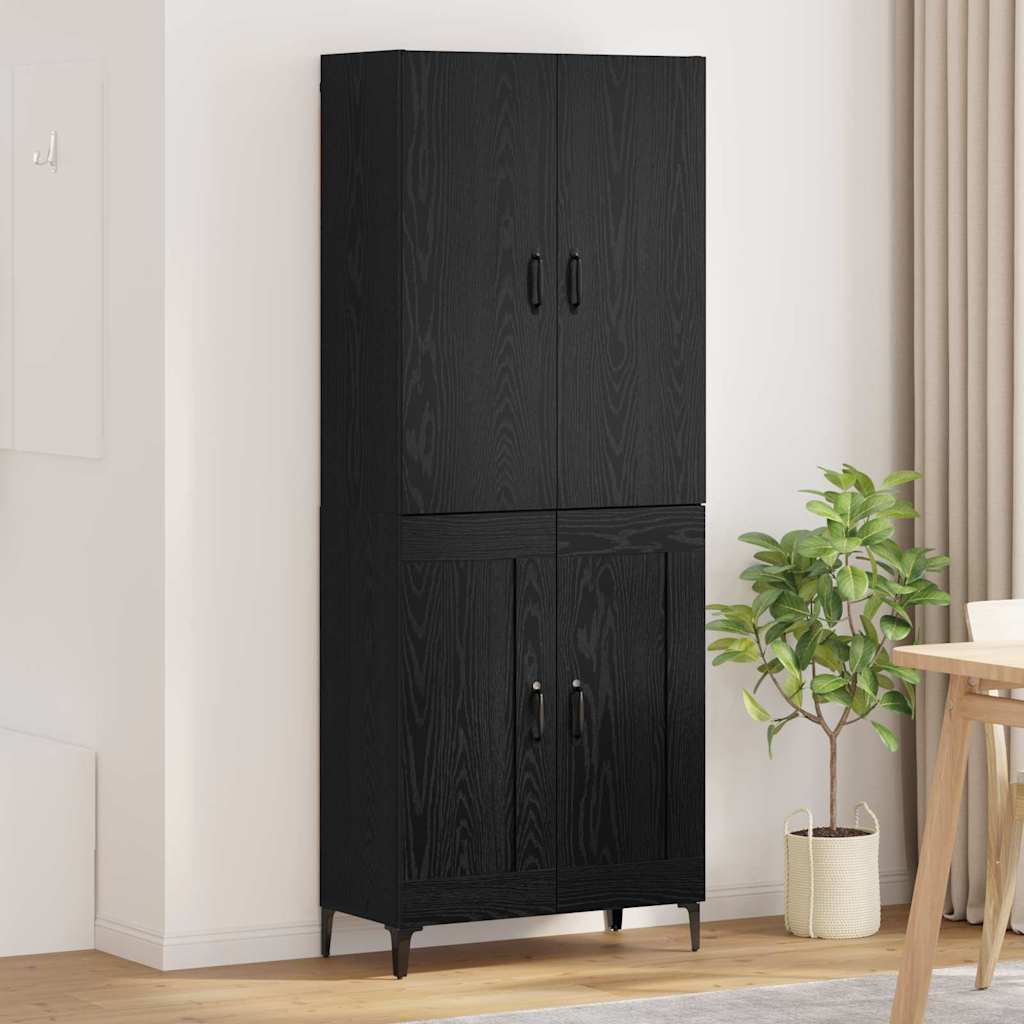 Magasfiú Fekete tölgy 69,5 x 34 x 180 cm Szerelt Fa