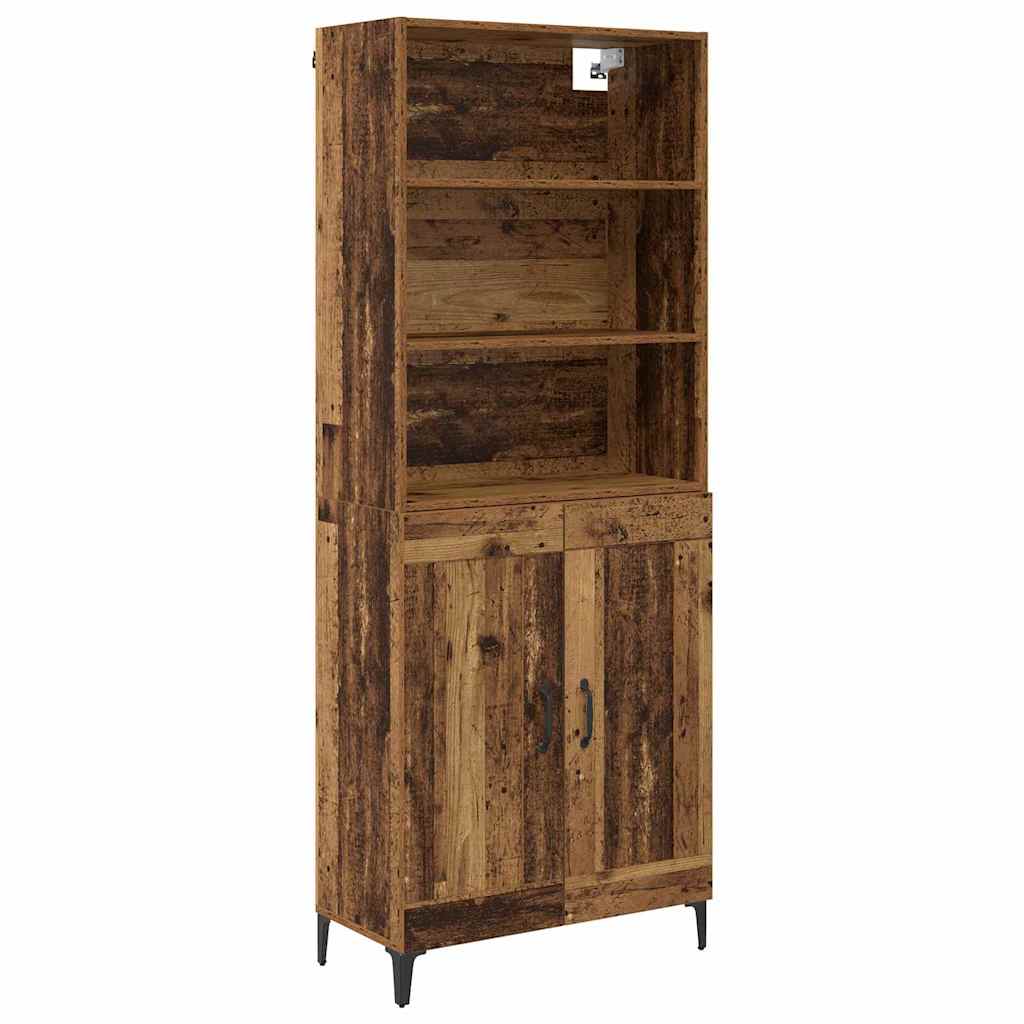 Magasfiú 2 pcs Régi fa 69,5 x 34 x 180 cm Szerelt Fa