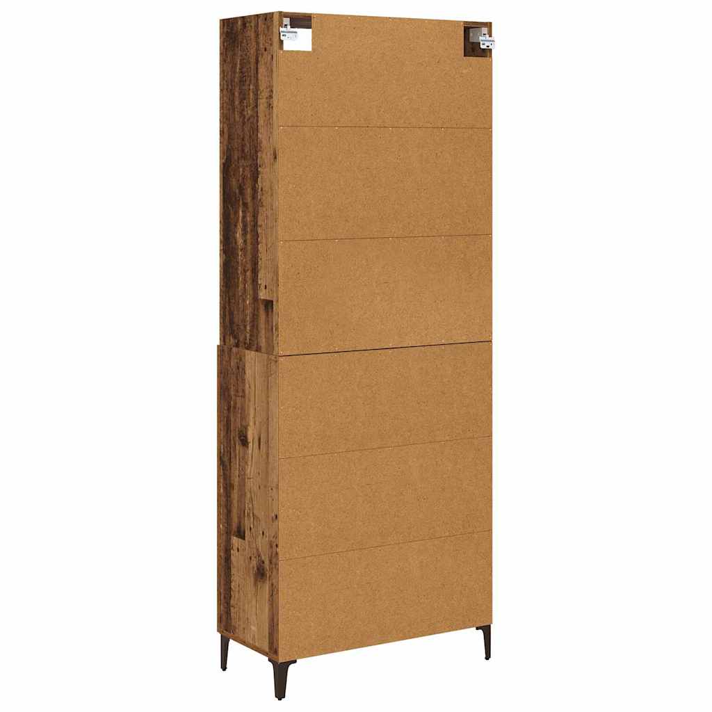 Magasfiú 2 pcs Régi fa 69,5 x 34 x 180 cm Szerelt Fa