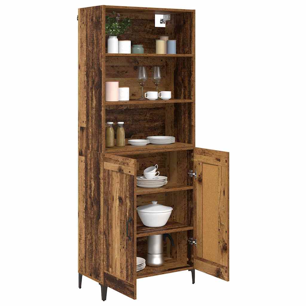 Magasfiú 2 pcs Régi fa 69,5 x 34 x 180 cm Szerelt Fa