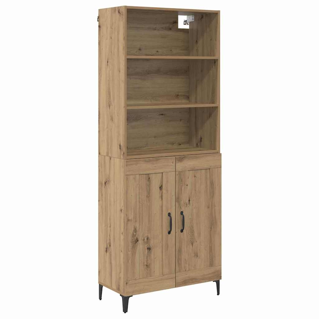 Magasfiú 2 db kézműves tölgy 69,5 x 34 x 180 cm Szerelt Fa