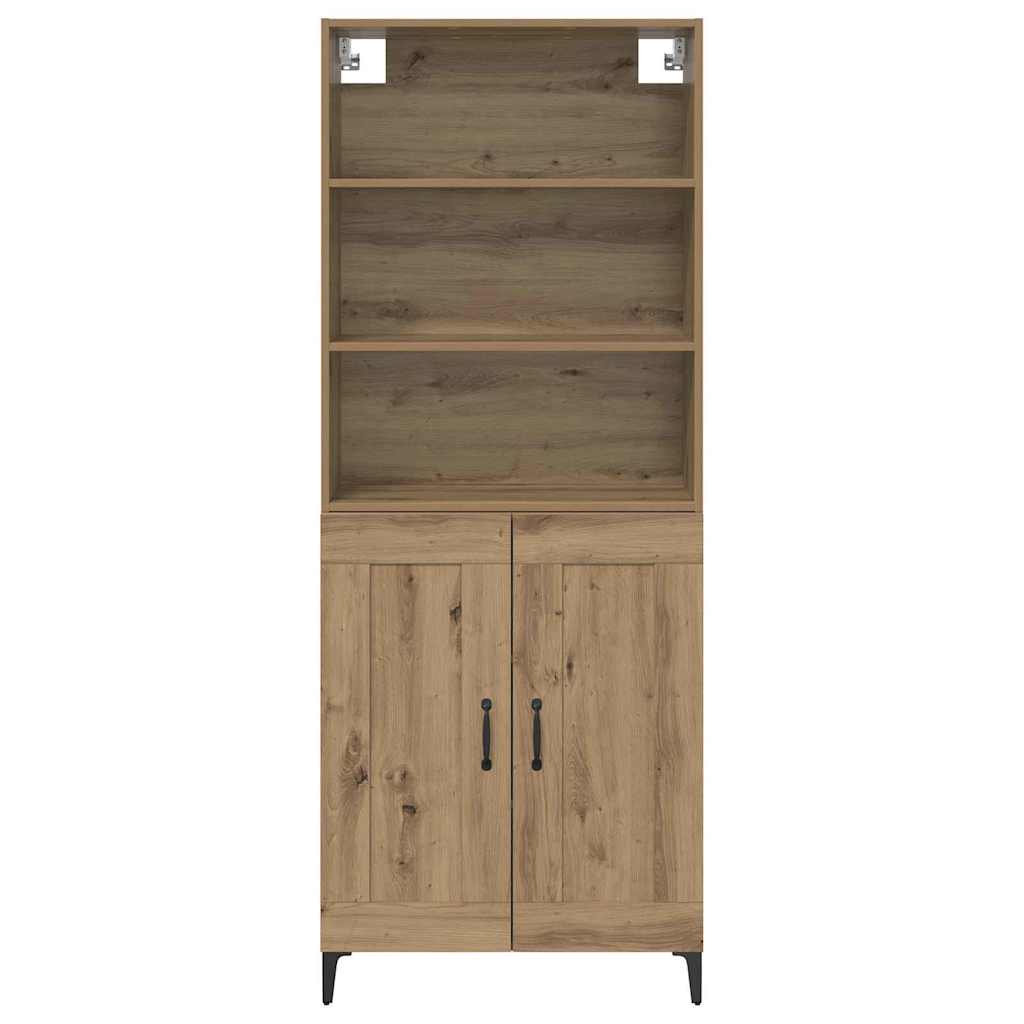 Magasfiú 2 db kézműves tölgy 69,5 x 34 x 180 cm Szerelt Fa