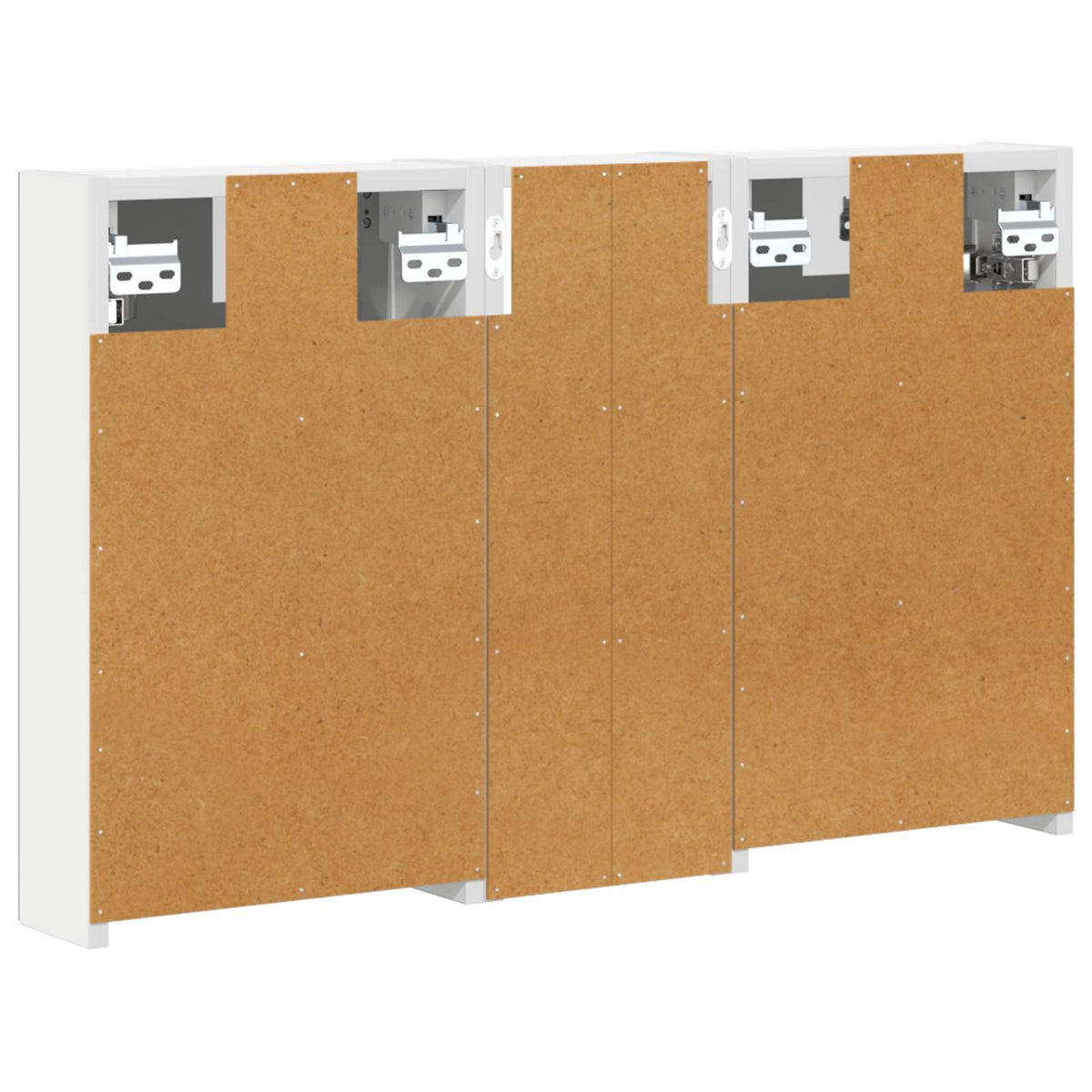 Fürdőszobai Szekrény Szett 3 db 80 x 10,5 x 50 cm Szerelt fa