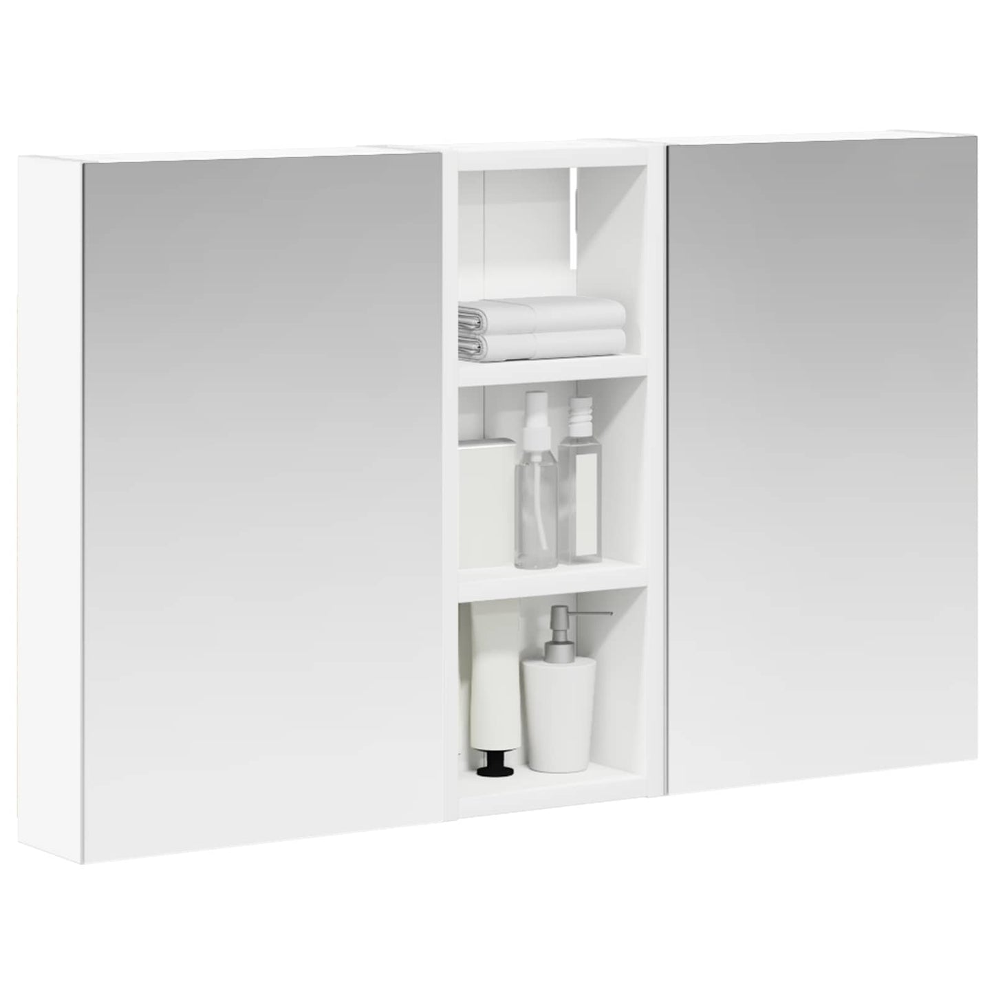 Fürdőszobai Szekrény Szett 3 db 80 x 10,5 x 50 cm Szerelt fa