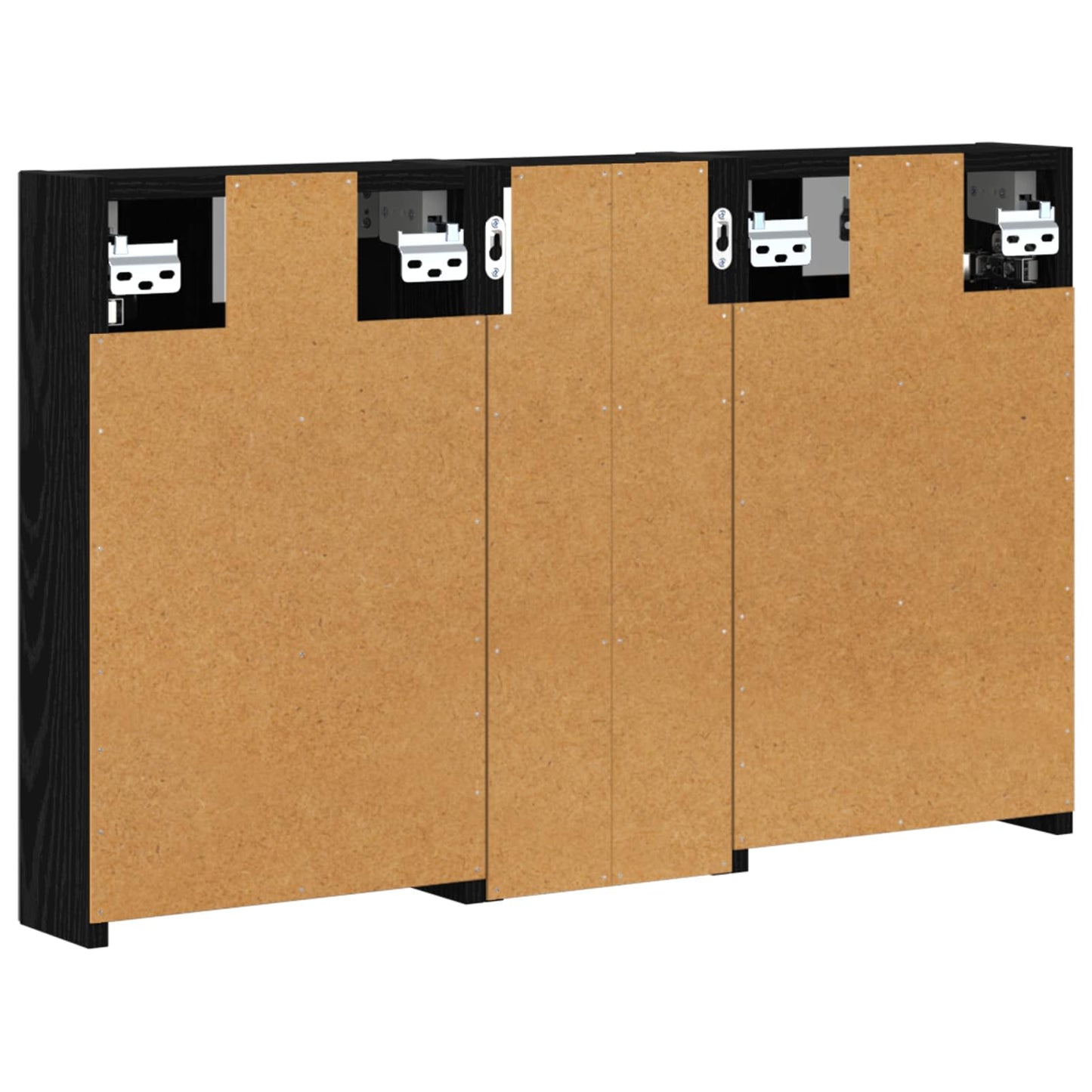 Fürdőszobai Szekrény Szett 3 db 80 x 10,5 x 50 cm Szerelt fa