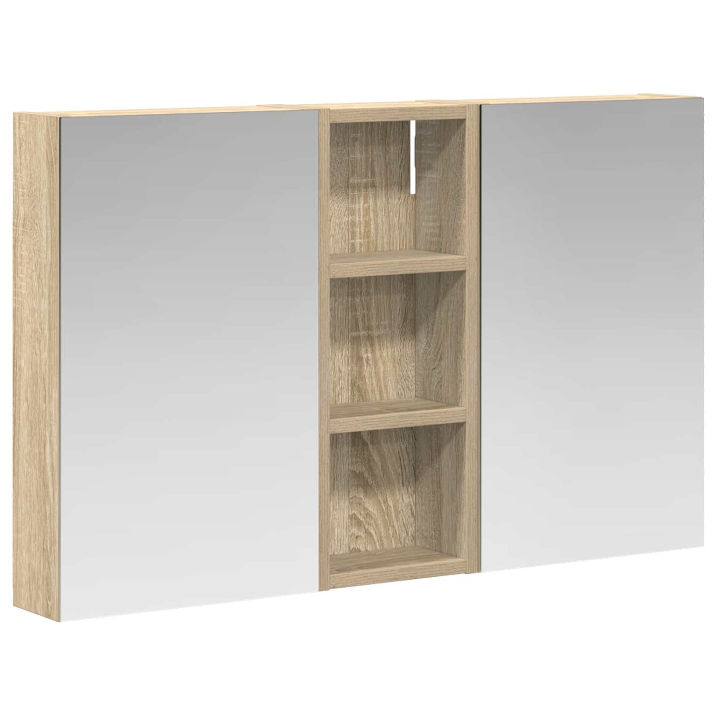 Fürdőszobai Szekrény Szett 3 db 80 x 10,5 x 50 cm Szerelt fa