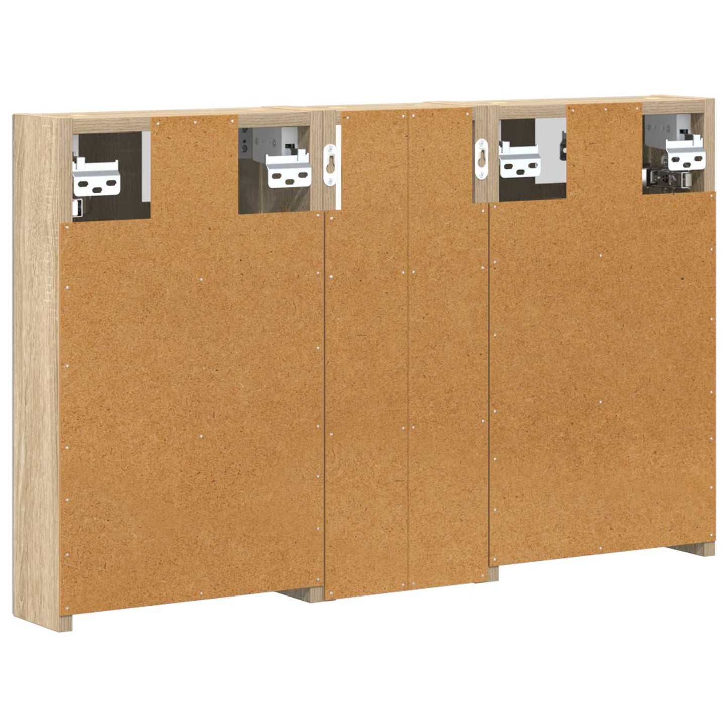 Fürdőszobai Szekrény Szett 3 db 80 x 10,5 x 50 cm Szerelt fa