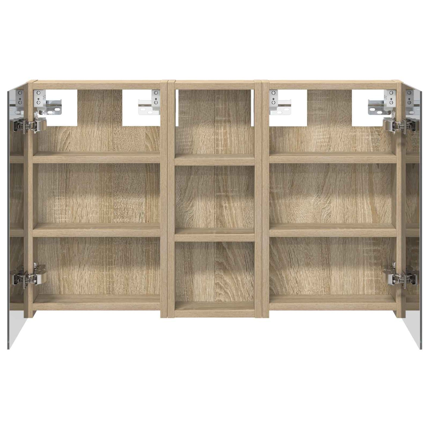 Fürdőszobai Szekrény Szett 3 db 80 x 10,5 x 50 cm Szerelt fa
