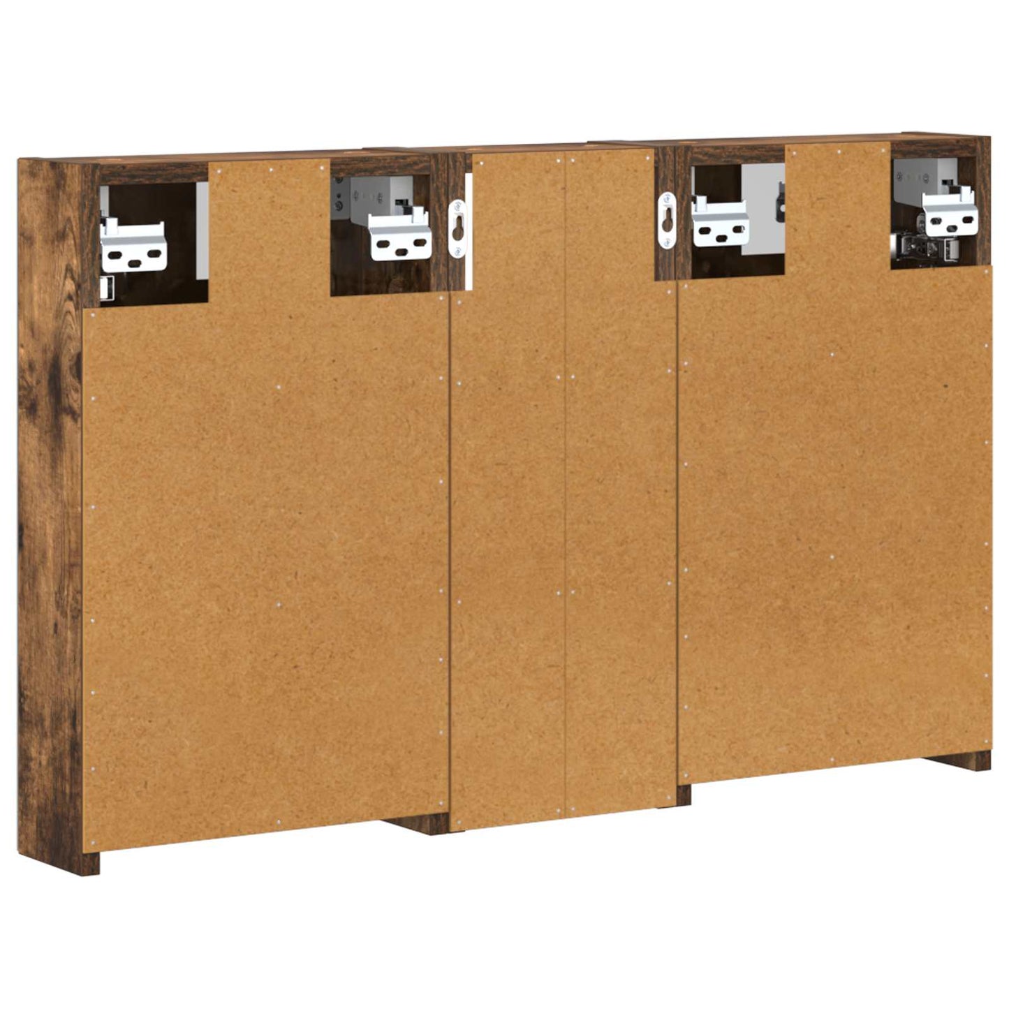 Fürdőszobai Szekrény Szett 3 db 80 x 10,5 x 50 cm Szerelt fa