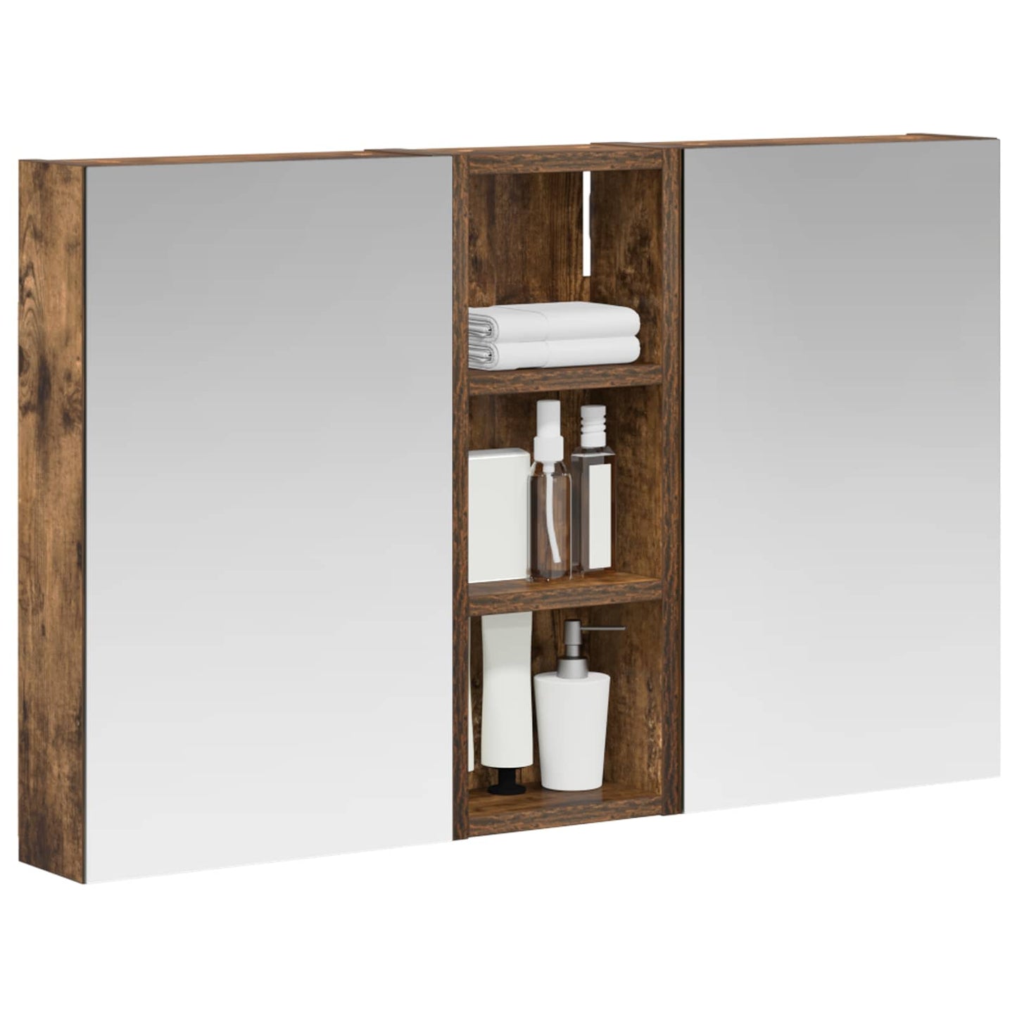 Fürdőszobai Szekrény Szett 3 db 80 x 10,5 x 50 cm Szerelt fa