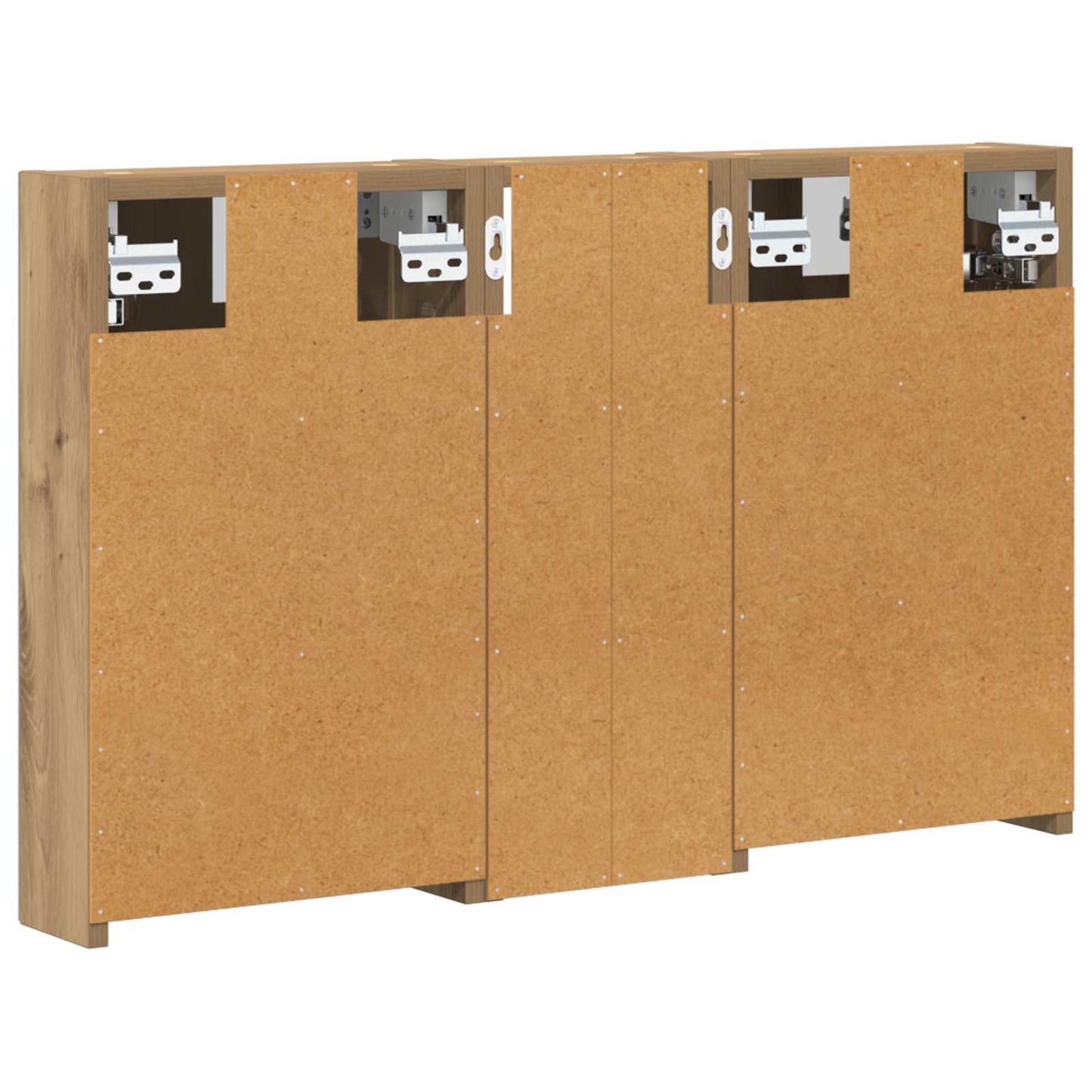 Fürdőszobai Szekrény Szett 3 db 80 x 10,5 x 50 cm Szerelt fa