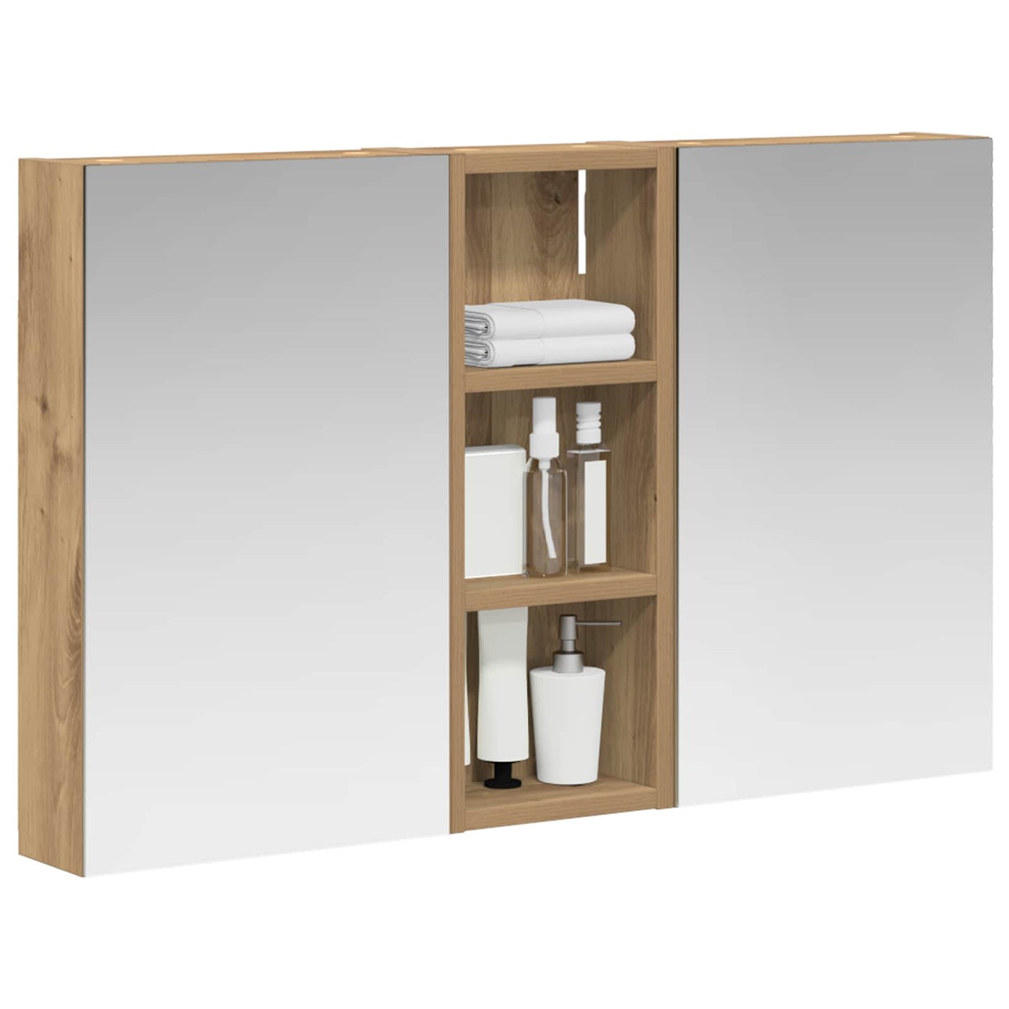 Fürdőszobai Szekrény Szett 3 db 80 x 10,5 x 50 cm Szerelt fa