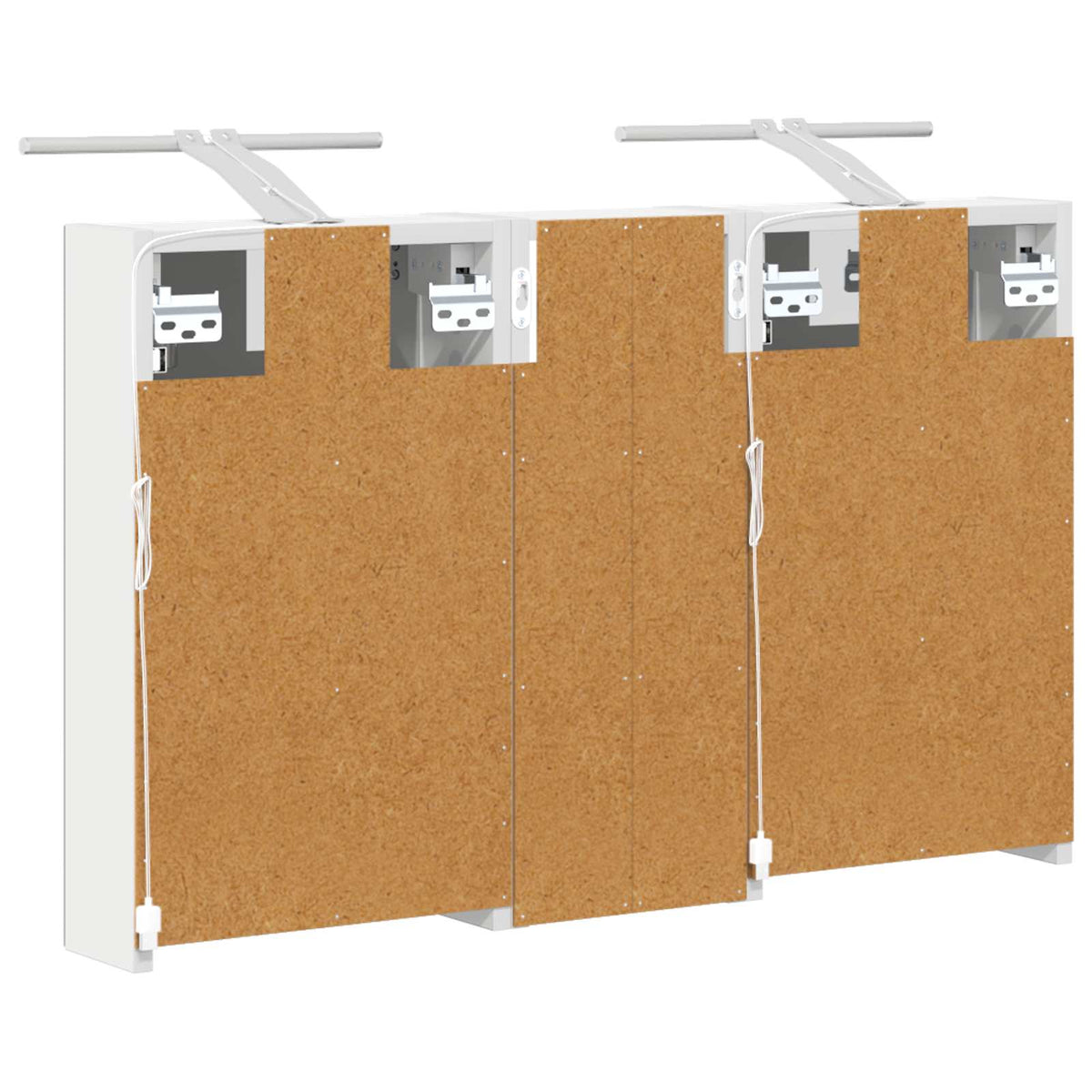 Fürdőszobai Szekrény Szett 3 db 80 x 10,5 x 50 cm Szerelt fa