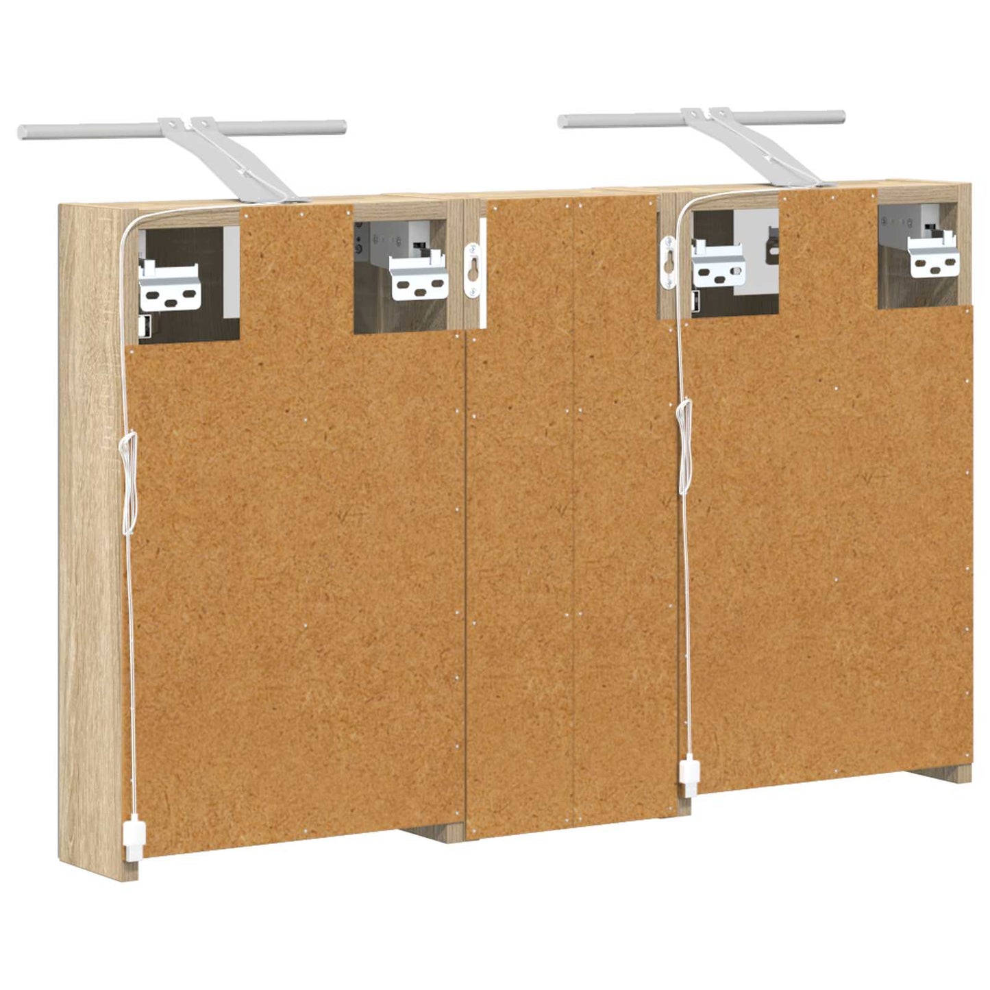 Fürdőszobai Szekrény Szett 3 db 80 x 10,5 x 50 cm Szerelt fa