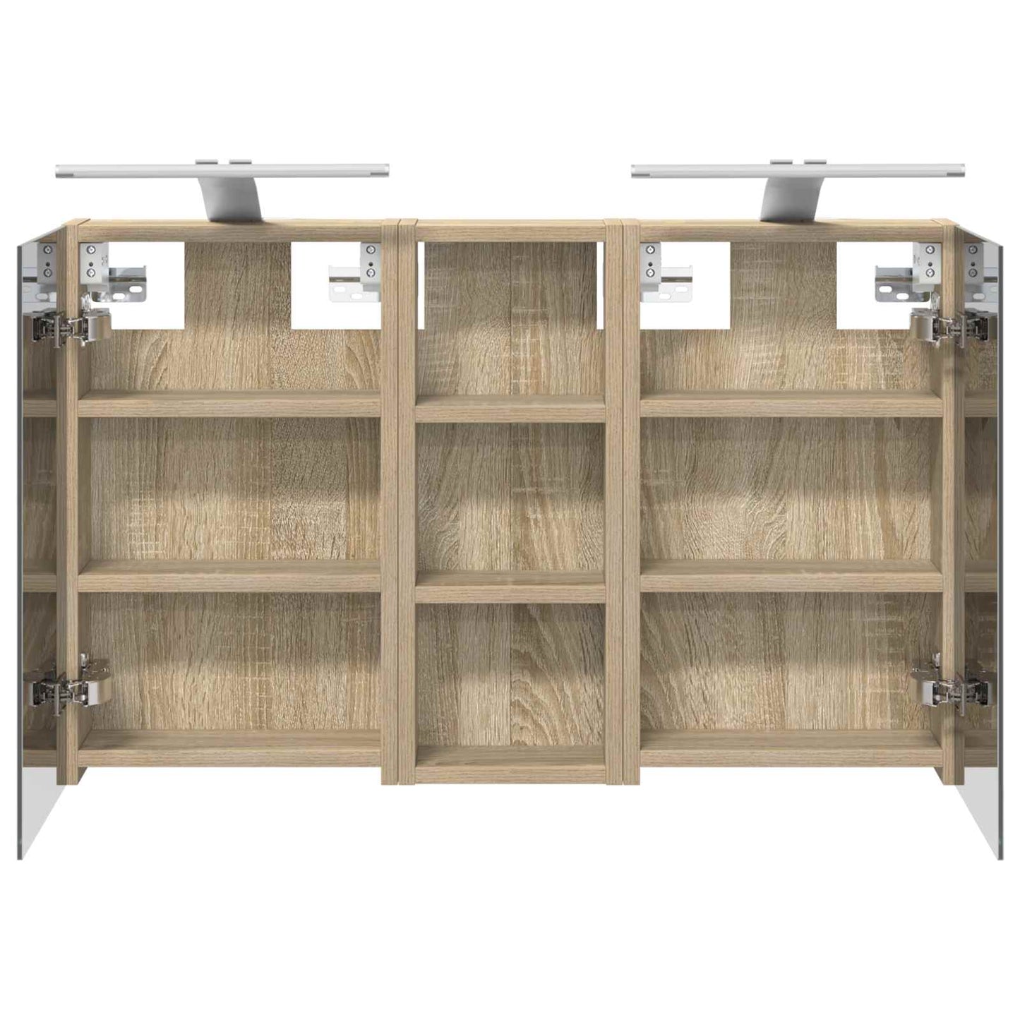 Fürdőszobai Szekrény Szett 3 db 80 x 10,5 x 50 cm Szerelt fa