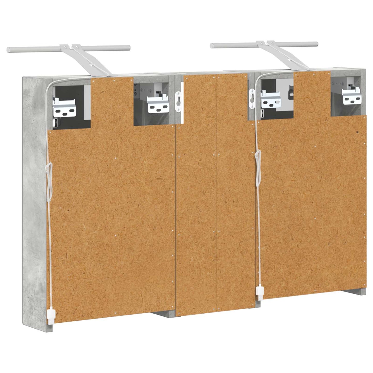 Fürdőszobai Szekrény Szett 3 db 80 x 10,5 x 50 cm Szerelt fa